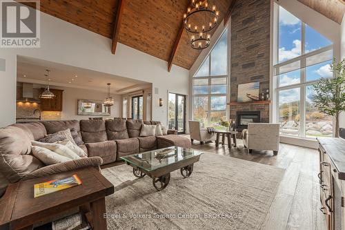 280 Sunset Boulevard, Blue Mountains, ON - Indoor Photo Showing Living Room With Fireplace