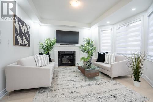 158 Agro Street, Hamilton, ON - Indoor Photo Showing Living Room With Fireplace