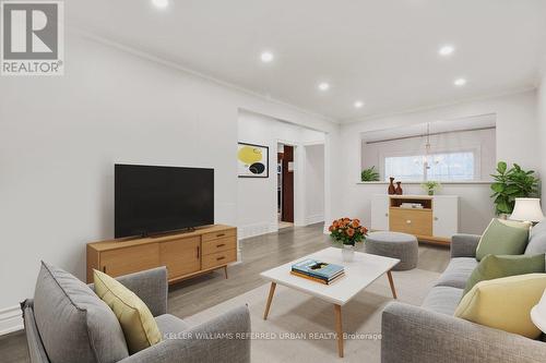 25 Carscadden Drive, Toronto, ON - Indoor Photo Showing Living Room