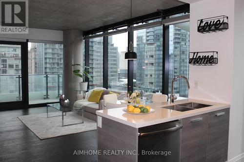 1003 - 224 King Street W, Toronto, ON - Indoor Photo Showing Kitchen With Double Sink With Upgraded Kitchen