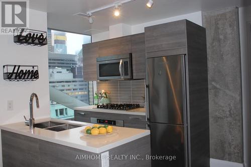 1003 - 224 King Street W, Toronto, ON - Indoor Photo Showing Kitchen With Double Sink