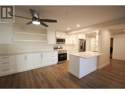 Modern features - 217 Elm Avenue Unit# 209, Penticton, BC - Indoor Photo Showing Kitchen With Stainless Steel Kitchen