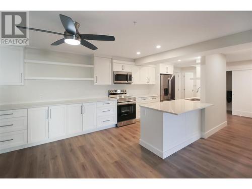 Open Concept - 217 Elm Avenue Unit# 209, Penticton, BC - Indoor Photo Showing Kitchen With Upgraded Kitchen