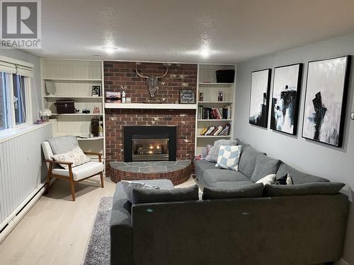 2175 Churchill Drive, Terrace, BC - Indoor Photo Showing Living Room With Fireplace