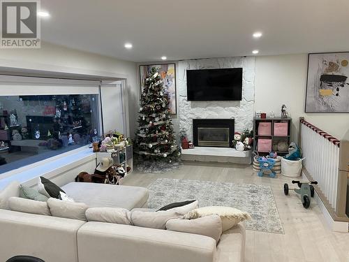 2175 Churchill Drive, Terrace, BC - Indoor Photo Showing Living Room With Fireplace