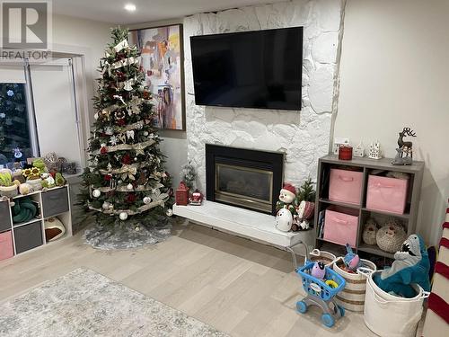 2175 Churchill Drive, Terrace, BC - Indoor Photo Showing Living Room With Fireplace