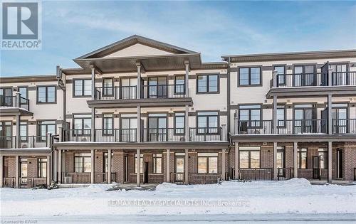 66 Wheat Lane, Kitchener, ON - Outdoor With Balcony With Facade