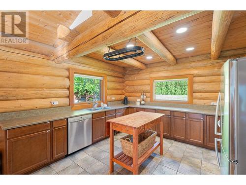 1860 Agate Bay Road, Barriere, BC - Indoor Photo Showing Kitchen With Double Sink