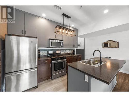 5170 Dallas Drive Unit# 308, Kamloops, BC - Indoor Photo Showing Kitchen With Stainless Steel Kitchen With Double Sink