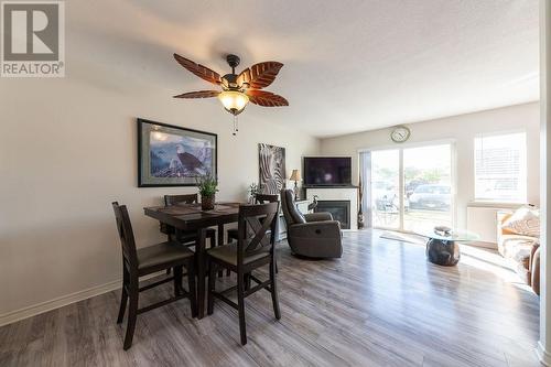 807 Railway Avenue Unit# 34, Ashcroft, BC - Indoor Photo Showing Dining Room With Fireplace