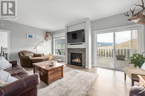 1460 Lopez Creek Drive, Cache Creek, BC - Indoor Photo Showing Living Room With Fireplace