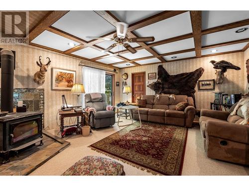 2690 Garcia Street, Merritt, BC - Indoor Photo Showing Living Room With Fireplace