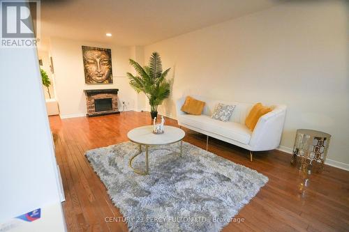 42 Chipstead Avenue, Brampton, ON - Indoor Photo Showing Living Room With Fireplace