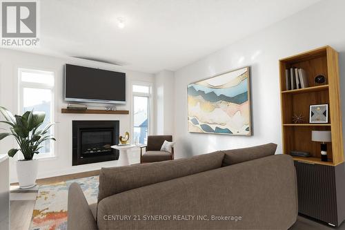 87 Bon Temps Way, Ottawa, ON - Indoor Photo Showing Living Room With Fireplace