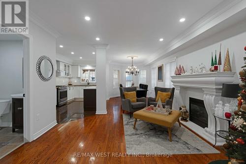 27 Coolspring Crescent, Caledon, ON - Indoor Photo Showing Living Room With Fireplace