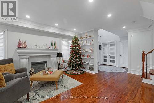 27 Coolspring Crescent, Caledon, ON - Indoor Photo Showing Living Room With Fireplace