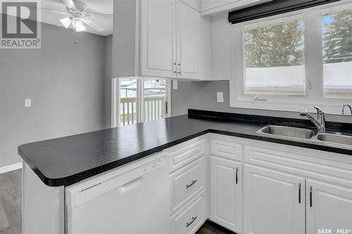 1105 Dover Avenue, Regina, SK - Indoor Photo Showing Kitchen With Double Sink