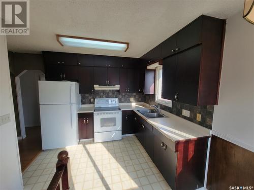 4901 Leader Street, Macklin, SK - Indoor Photo Showing Kitchen With Double Sink