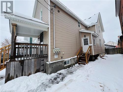 View of snow covered exterior - 472 First Ave W, North Bay, ON - Outdoor With Exterior