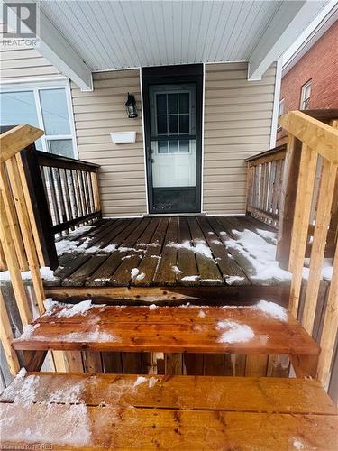 View of doorway to property - 472 First Ave W, North Bay, ON - Outdoor With Deck Patio Veranda With Exterior