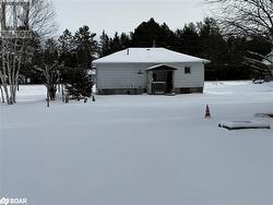 View of snow covered structure - 