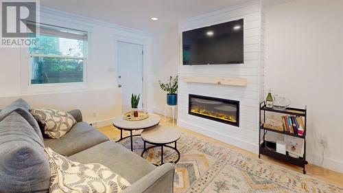 8 Bond Street, St. John'S, NL - Indoor Photo Showing Living Room With Fireplace