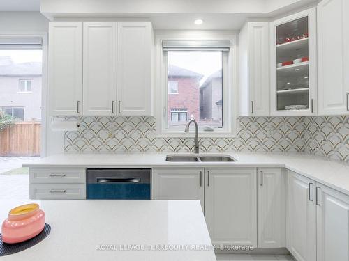 10 Schoolbridge St, Ajax, ON - Indoor Photo Showing Kitchen With Double Sink