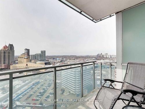 2308-220 Burnhamthrope Rd, Mississauga, ON - Outdoor With Balcony With View