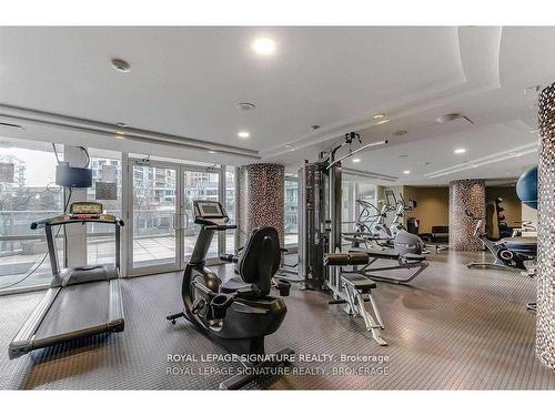 2308-220 Burnhamthrope Rd, Mississauga, ON - Indoor Photo Showing Gym Room