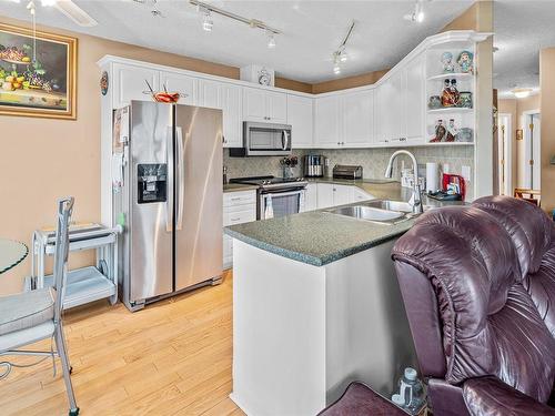 304-3133 Tillicum Rd, Saanich, BC - Indoor Photo Showing Kitchen With Double Sink With Upgraded Kitchen