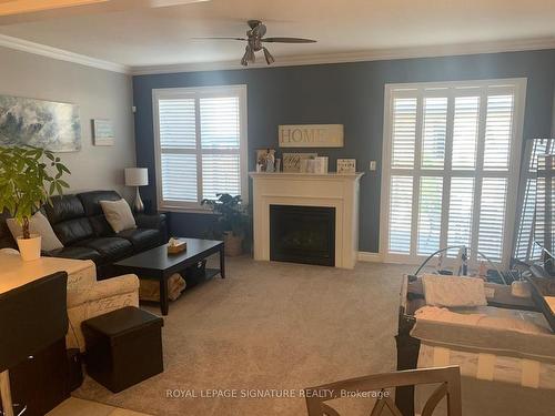 Main-61 Chant Cres, Ajax, ON - Indoor Photo Showing Living Room With Fireplace