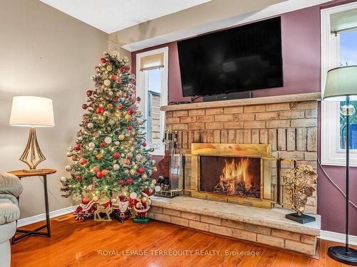 53 Rosebud Ave, Brampton, ON - Indoor Photo Showing Living Room With Fireplace