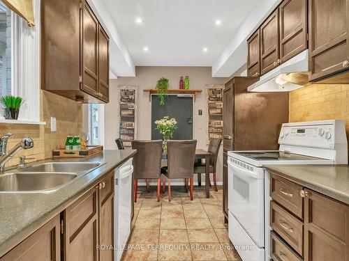 53 Rosebud Ave, Brampton, ON - Indoor Photo Showing Kitchen With Double Sink