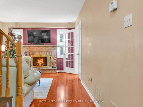 53 Rosebud Ave, Brampton, ON - Indoor Photo Showing Living Room With Fireplace