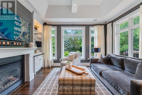 3064 St Clair Avenue, Burlington (Roseland), ON - Indoor Photo Showing Living Room With Fireplace