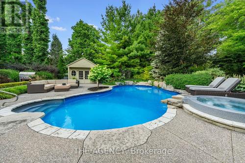 3064 St Clair Avenue, Burlington (Roseland), ON - Outdoor With In Ground Pool With Backyard