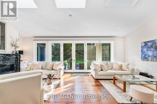 212 Lakeside Avenue, Burlington (Roseland), ON - Indoor Photo Showing Living Room With Fireplace