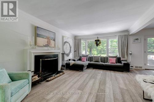 81 Chartwell Road, Oakville, ON - Indoor Photo Showing Living Room With Fireplace