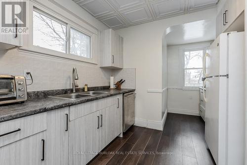 1225 King Street W, Hamilton, ON - Indoor Photo Showing Kitchen With Double Sink