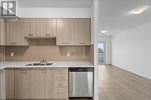 607 - 220 Cannon Street E, Hamilton, ON - Indoor Photo Showing Kitchen With Double Sink