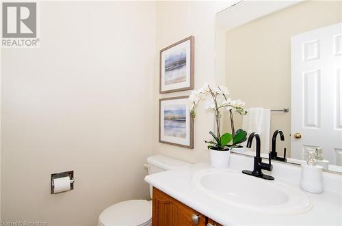 Bathroom with vanity and toilet - 79 Braeheid Avenue Avenue Unit# 6, Hamilton, ON - Indoor Photo Showing Bathroom