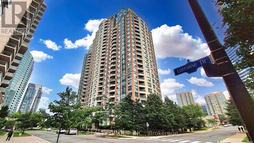 2203 - 7 Lorraine Drive, Toronto, ON - Outdoor With Balcony With Facade