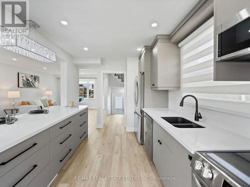 107 Lomar Drive, Toronto, ON - Indoor Photo Showing Kitchen With Double Sink With Upgraded Kitchen