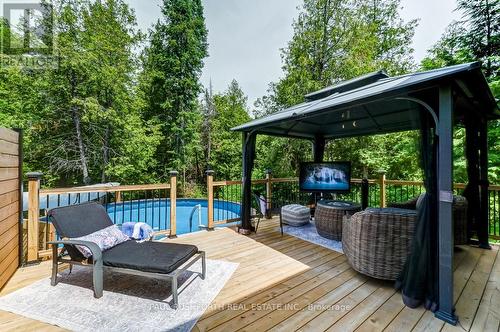 417 Amberwood Road, Beckwith, ON - Outdoor With Above Ground Pool With Deck Patio Veranda With Exterior