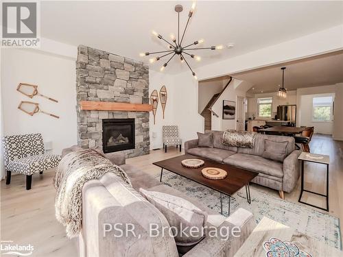 51 Rockmount Crescent, Gravenhurst (Muskoka (S)), ON - Indoor Photo Showing Living Room With Fireplace