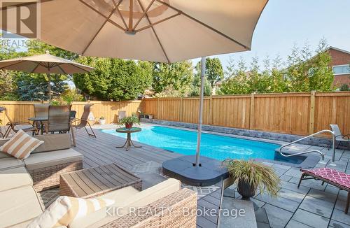 5 Hoyt Court, Whitby, ON - Outdoor With In Ground Pool With Deck Patio Veranda