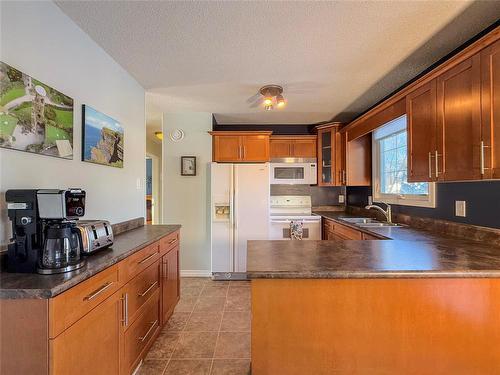 53 Wascana Drive, Brandon, MB - Indoor Photo Showing Kitchen With Double Sink