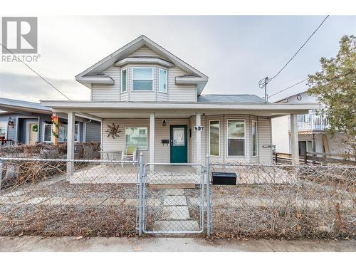 597 Burns Street, Penticton, BC - Outdoor With Deck Patio Veranda With Facade