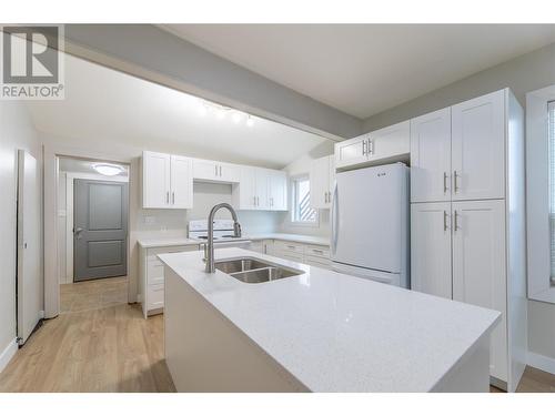 597 Burns Street, Penticton, BC - Indoor Photo Showing Kitchen With Double Sink