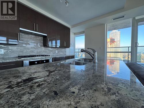 4805 - 33 Bay Street, Toronto, ON - Indoor Photo Showing Kitchen With Double Sink